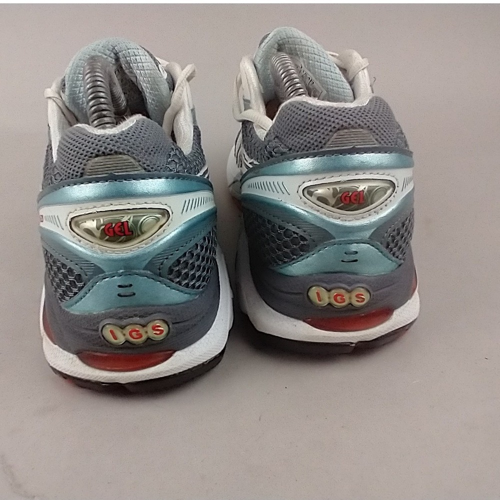 Asics GT-2160 Womens Running Shoes White Silver Teal T154N Size 8.5 - Picture 4 of 12